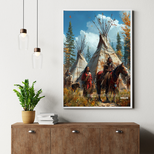 Trail of Resilience Native American Canvas