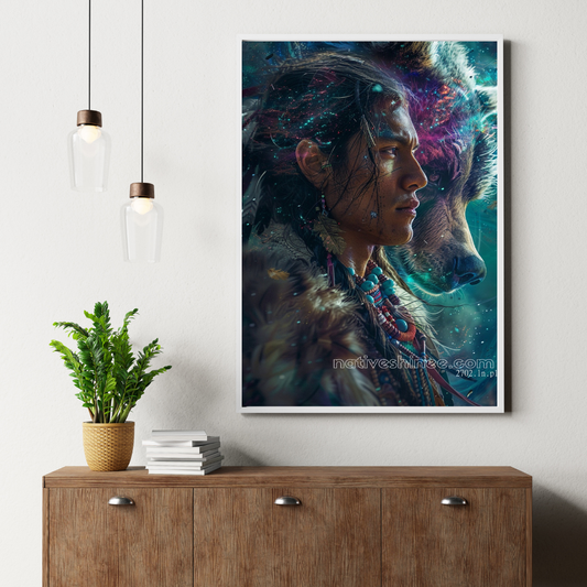 Spirit of the Wild Native American Canvas