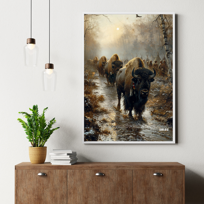 The Path of the Buffalo: Native American Canvas