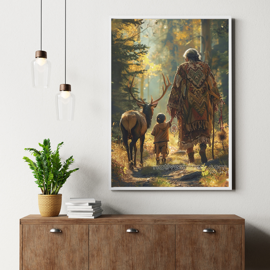 Life Lesson Native American Canvas