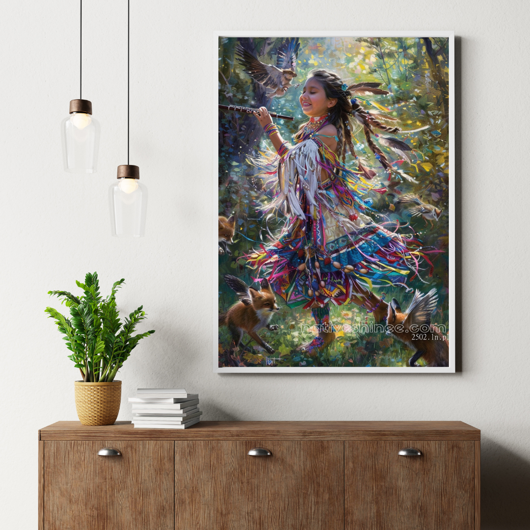 Spirit of Joy Native American Canvas