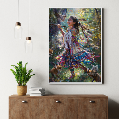 Spirit of Joy Native American Canvas