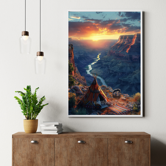 Our Mother Earth Native American Canvas