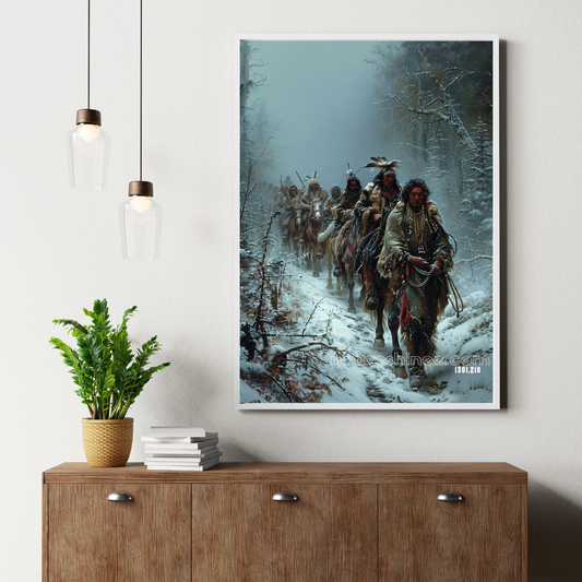 Courage And Resilience Native American Canvas