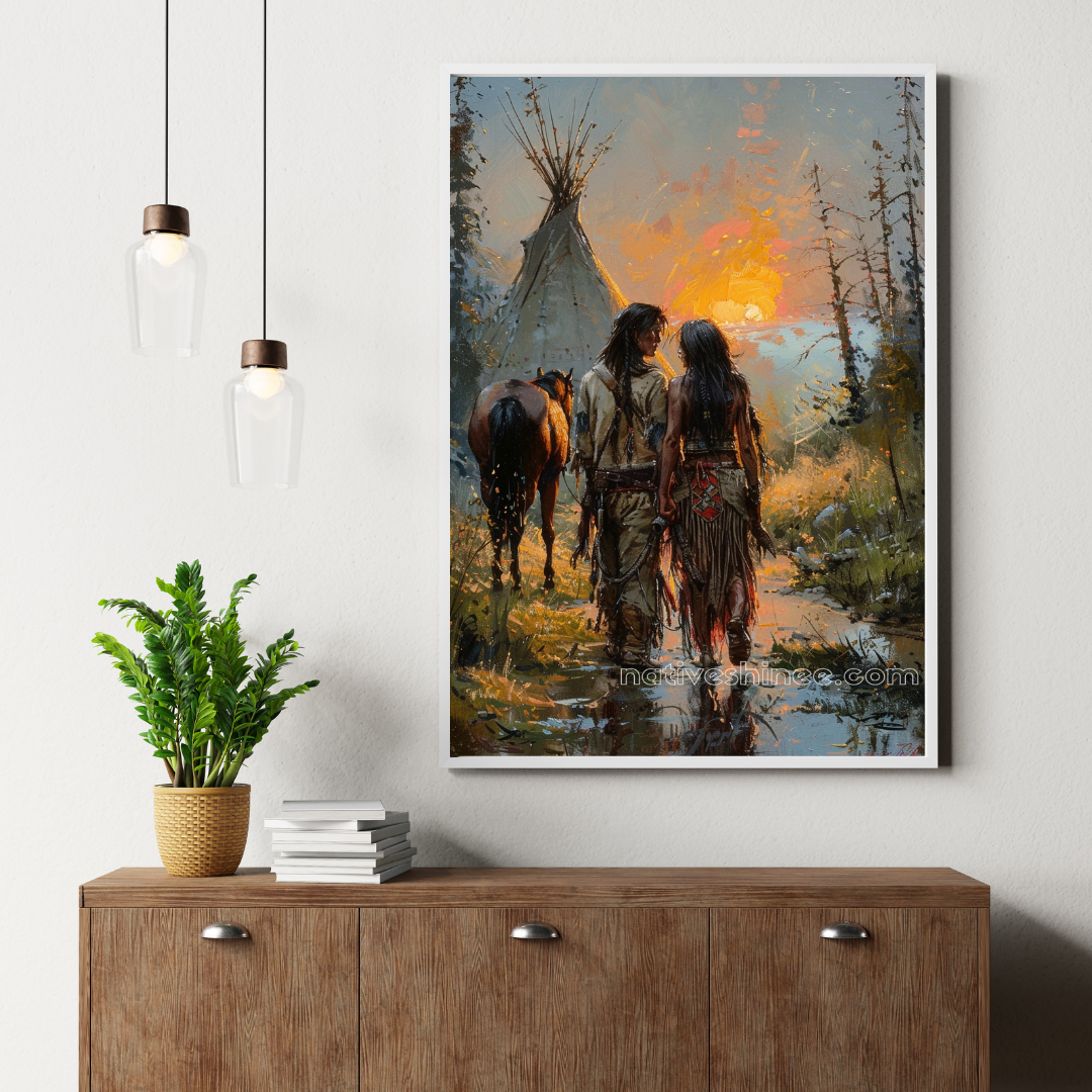 The Journey Together: Native American Canvas
