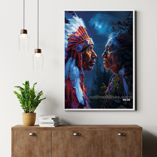 Reflections of the Ancestors Native American Canvas