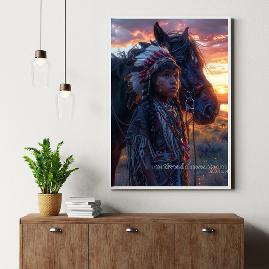 Children Magic Native American Canvas
