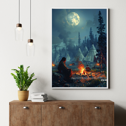 Calmness Native American Canvas