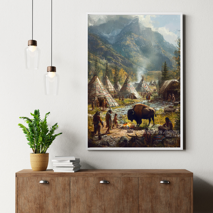 Nature And Tradition Native American Canvas