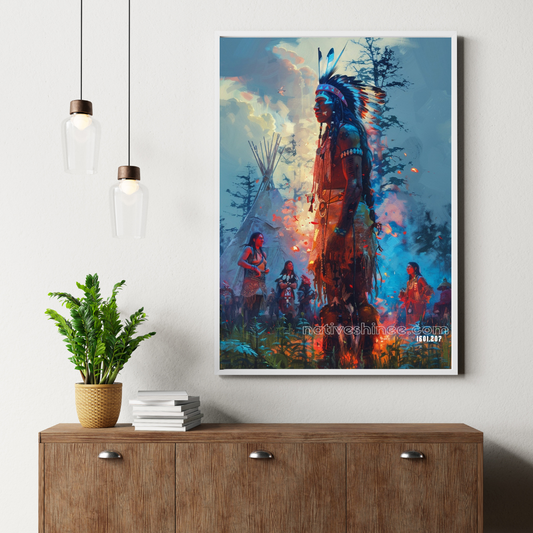 The Firekeeper’s Calling Native American Canvas
