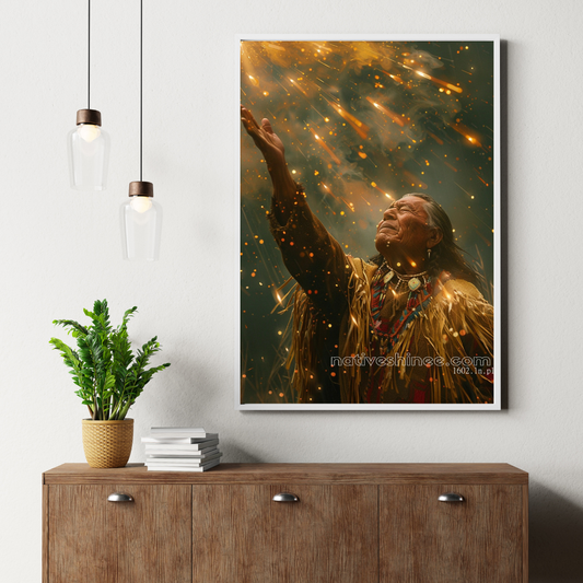 Spirit of the Stars Native American Canvas