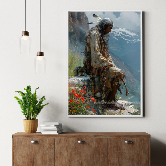 The Journey and the Silence Native American Canvas