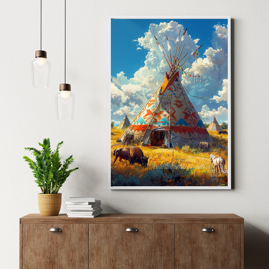 Hometown Native American Canvas