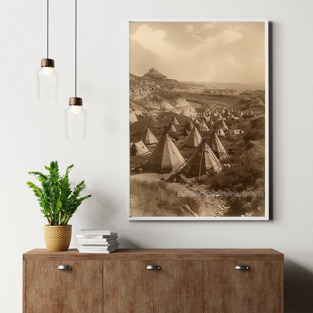 Beneath the Sacred Hills: Native American Canvas