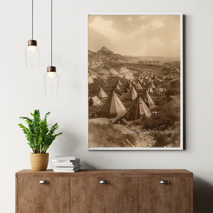 Beneath the Sacred Hills: Native American Canvas