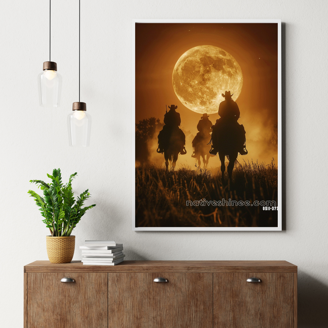 Chasing the Night Native American Canvas