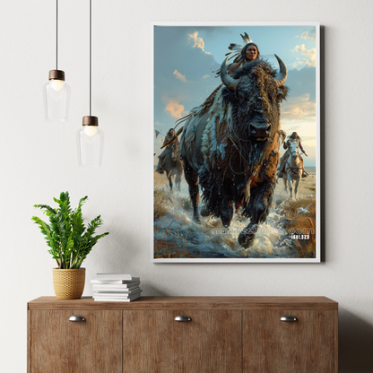 Ride With Honor Native American Canvas