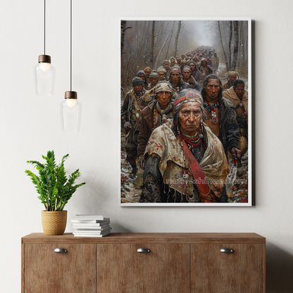 March of the Forgotten: Native American Canvas