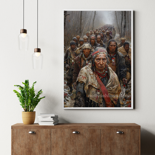 March of the Forgotten: Native American Canvas