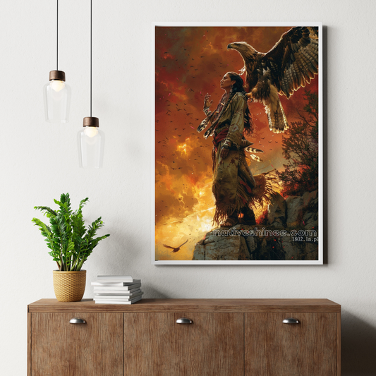 Under The Vastness Of The Sky Native American Canvas