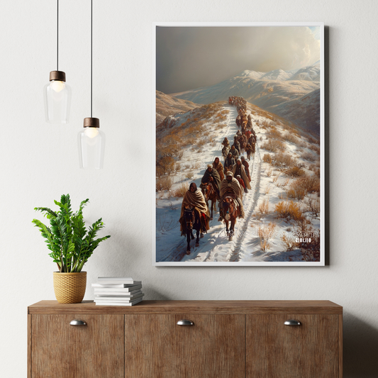 Trail of Resilience Native American Canvas