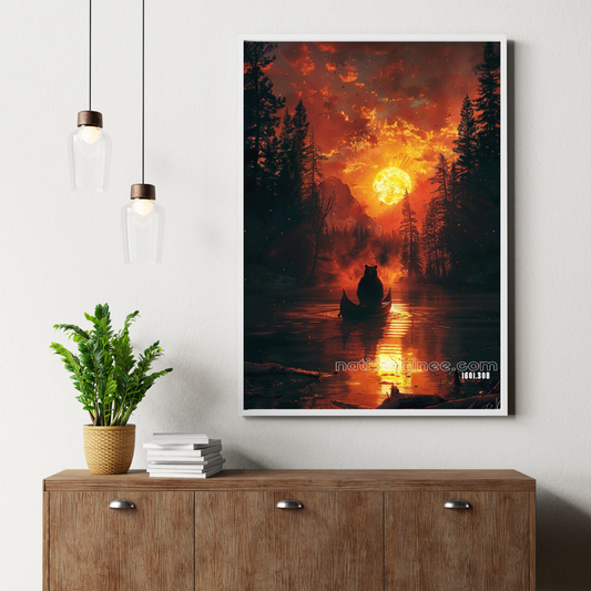 Spirit of the Wild: The Bear's Journey Native American Canvas