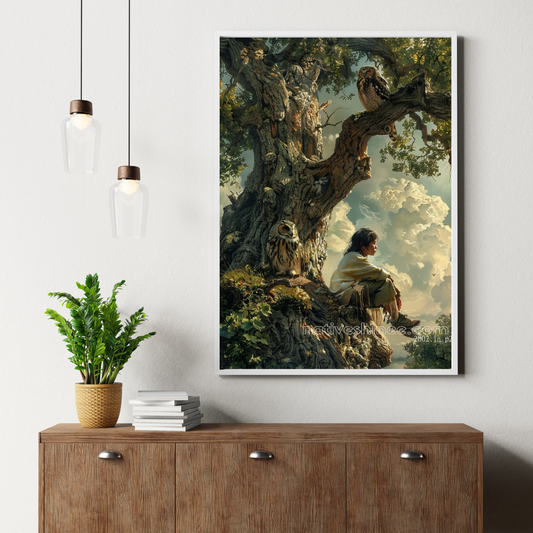Whispers of the Forest: Native American Canvas