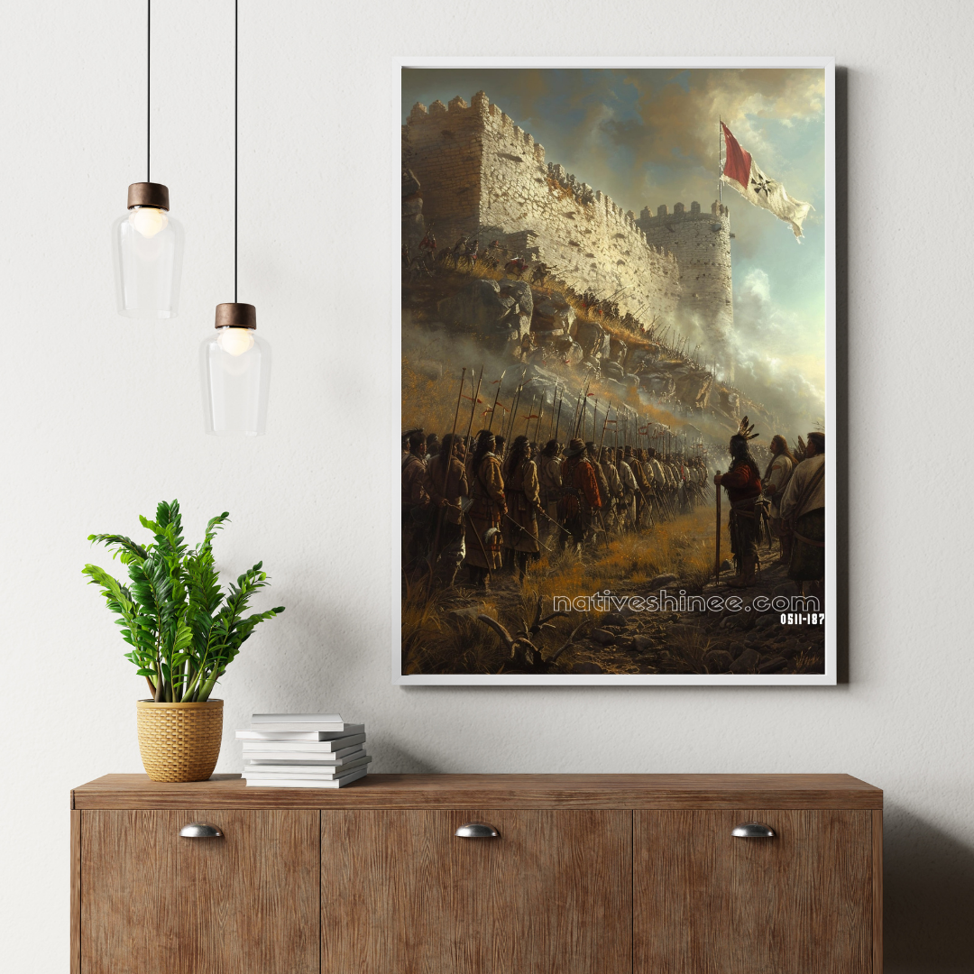 Wild Determination Native American Canvas