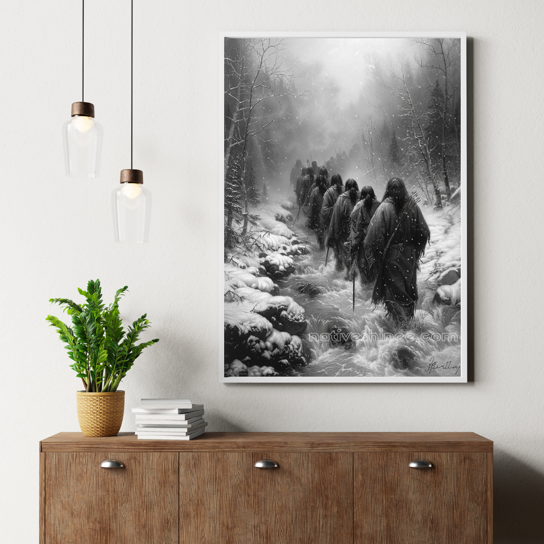 In the Footsteps of Ancestors: Native American Canvas