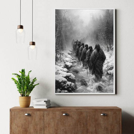 In the Footsteps of Ancestors: Native American Canvas