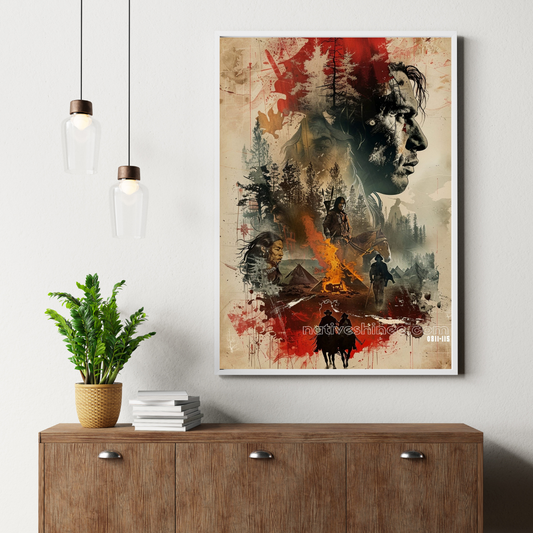 The Heart of Resistance Native American Canvas