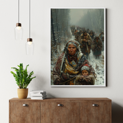 The Long Road Home Native American Canvas