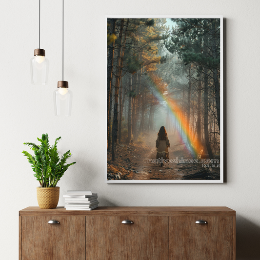 Path of the Rainbow Native American Canvas
