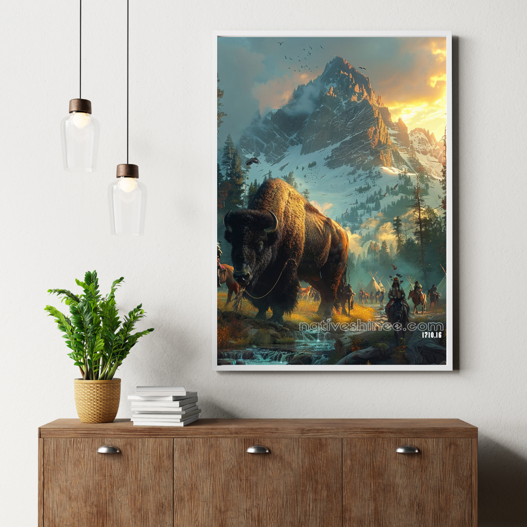 Across the Land of the Ancestors Native American Canvas