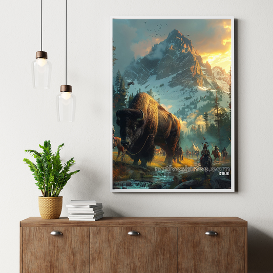 Across the Land of the Ancestors Native American Canvas