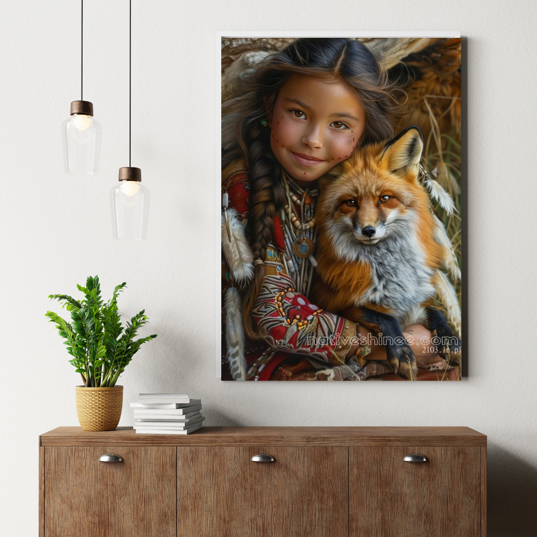 Tribal Grace Native American Canvas
