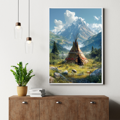 Wildflower Native American Canvas