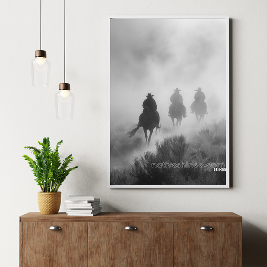 Ghosts of the Plains Native American Canvas