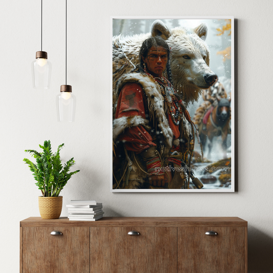 The Path Of Strength And Honor Native American Canvas