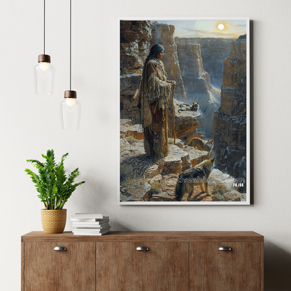 Whispers of the Canyon Native American Canvas