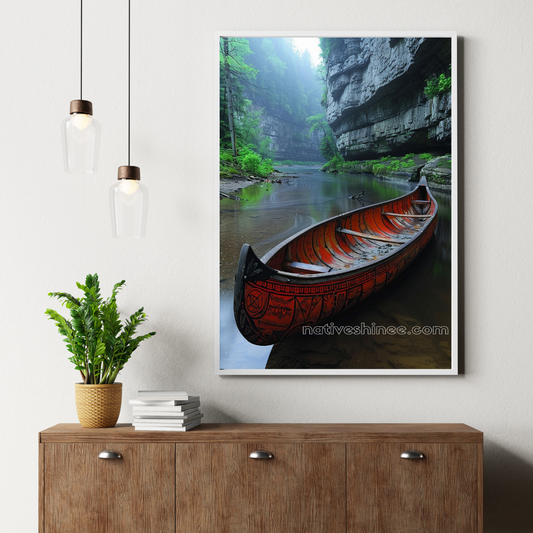 The Heart Guides The Journey Native American Canvas