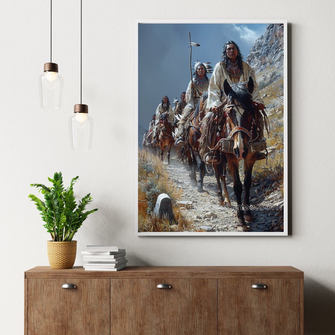 Strength in Adversity Native American Canvas