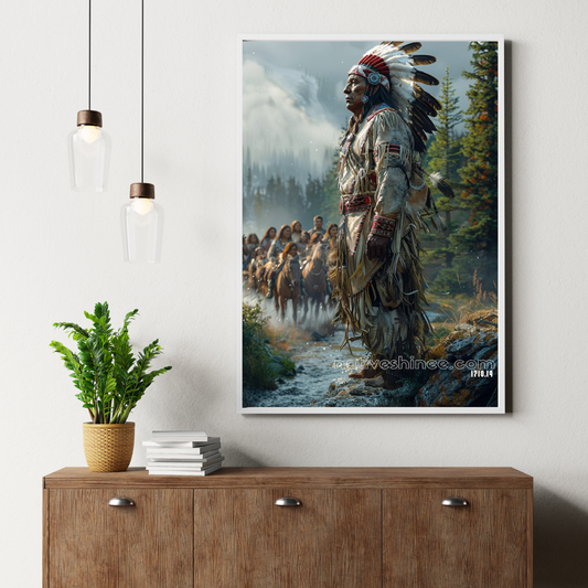 The Leader's Path Native American Canvas