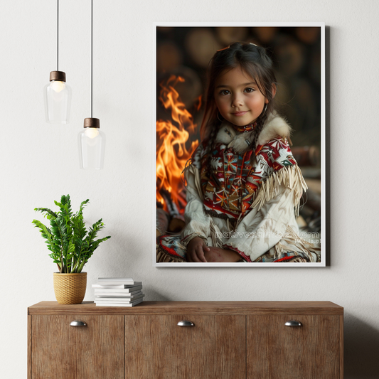 Eternal Flame Native American Canvas