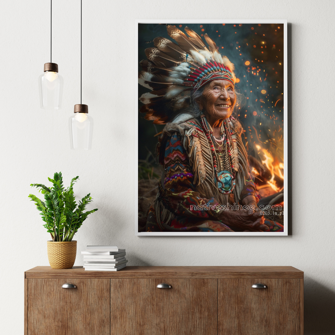 Elder Native American Canvas