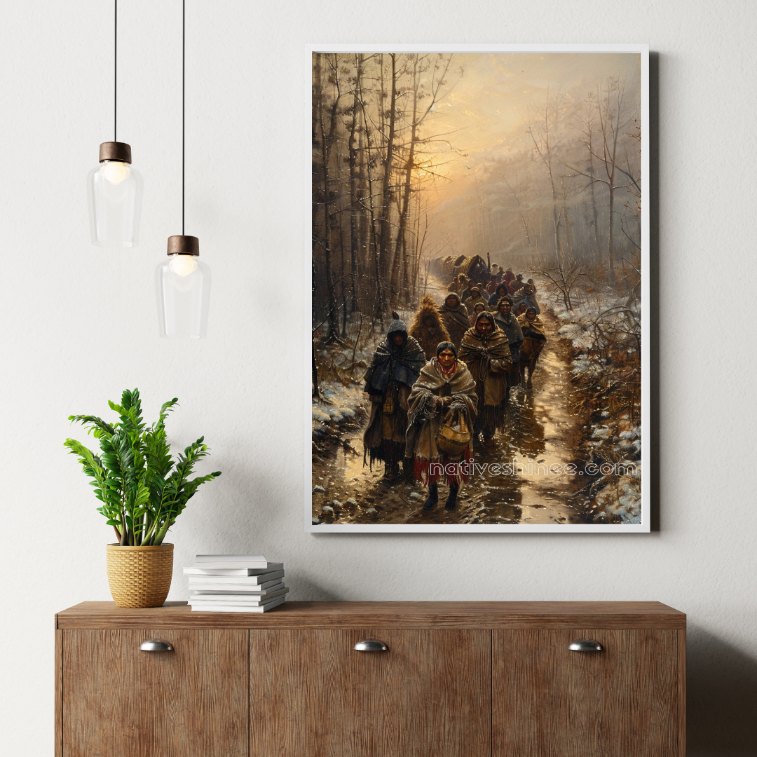 The Long Walk: Native American Canvas