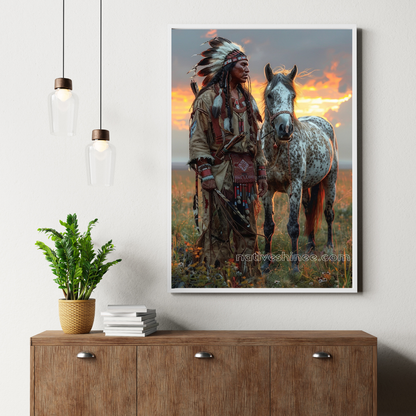 Strength And Tradition Native American Canvas