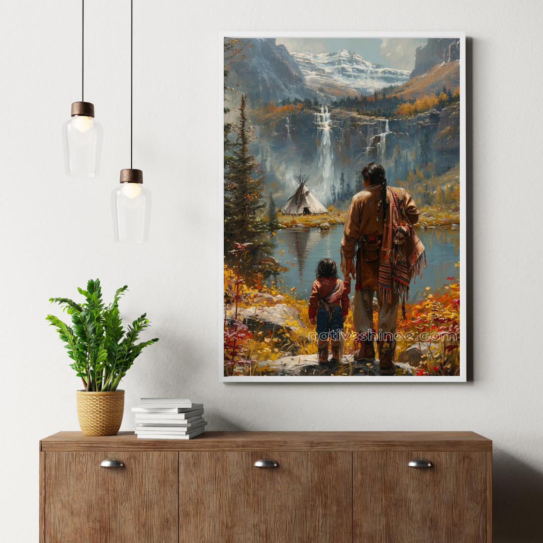 Land's Wisdom Native American Canvas