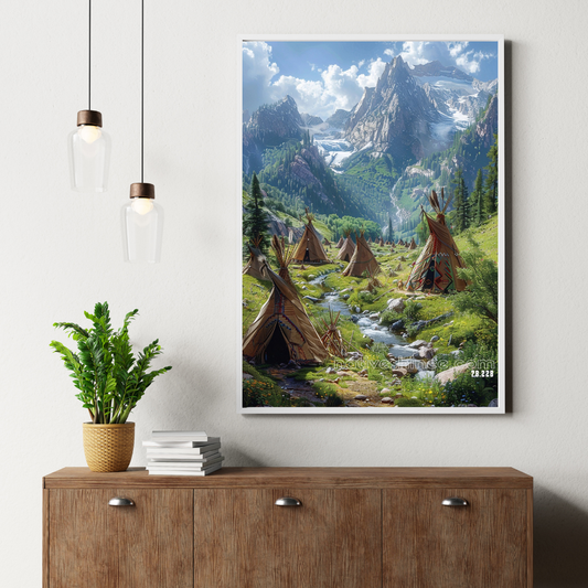 Whispers of the Valley Native American Canvas