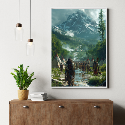 Return to the Sacred Valley Native American Canvas